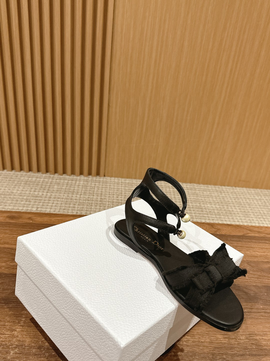 Dior Bow & Pearl Adiorable Pumps, Black