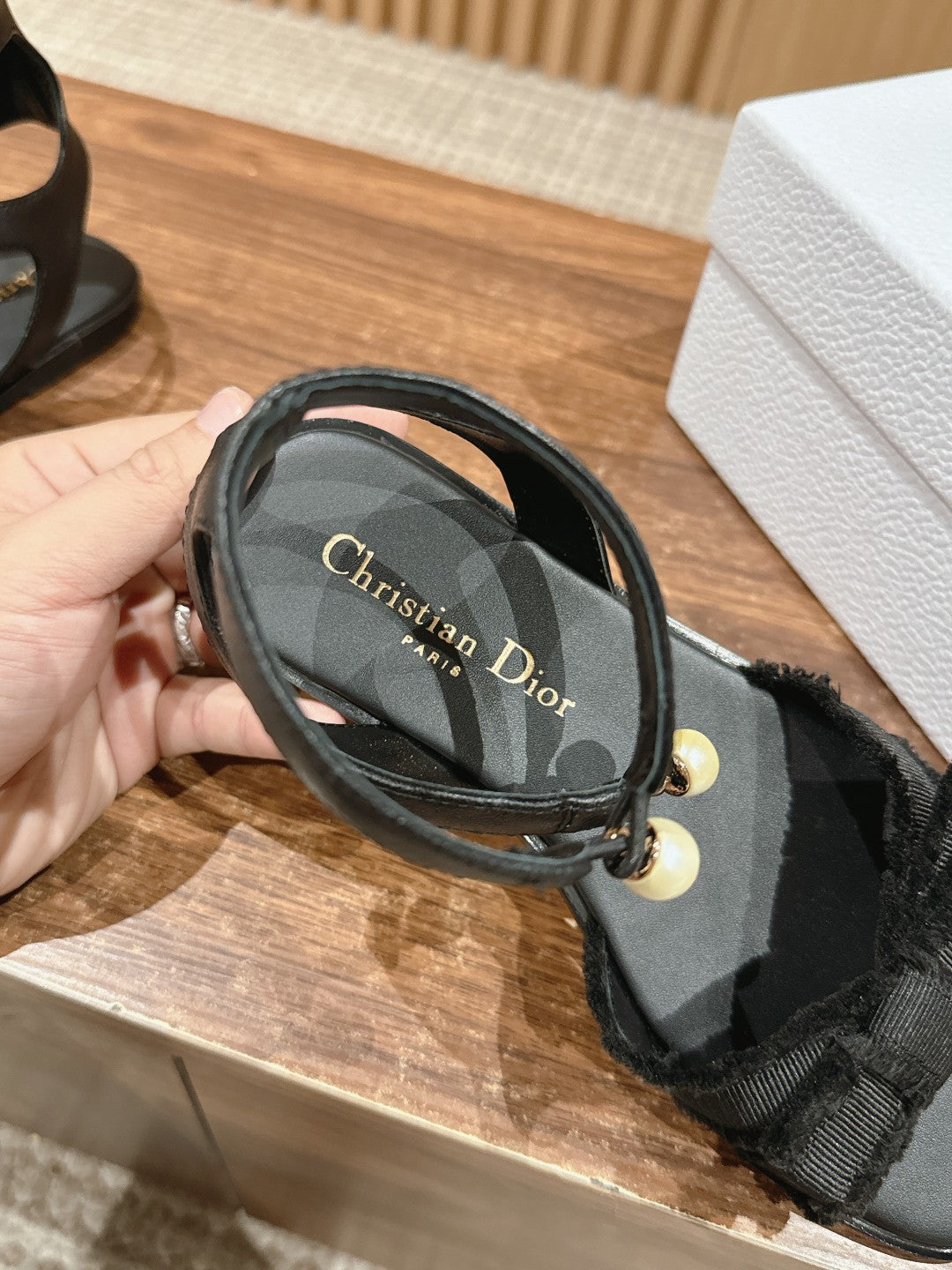 Dior Bow & Pearl Adiorable Pumps, Black