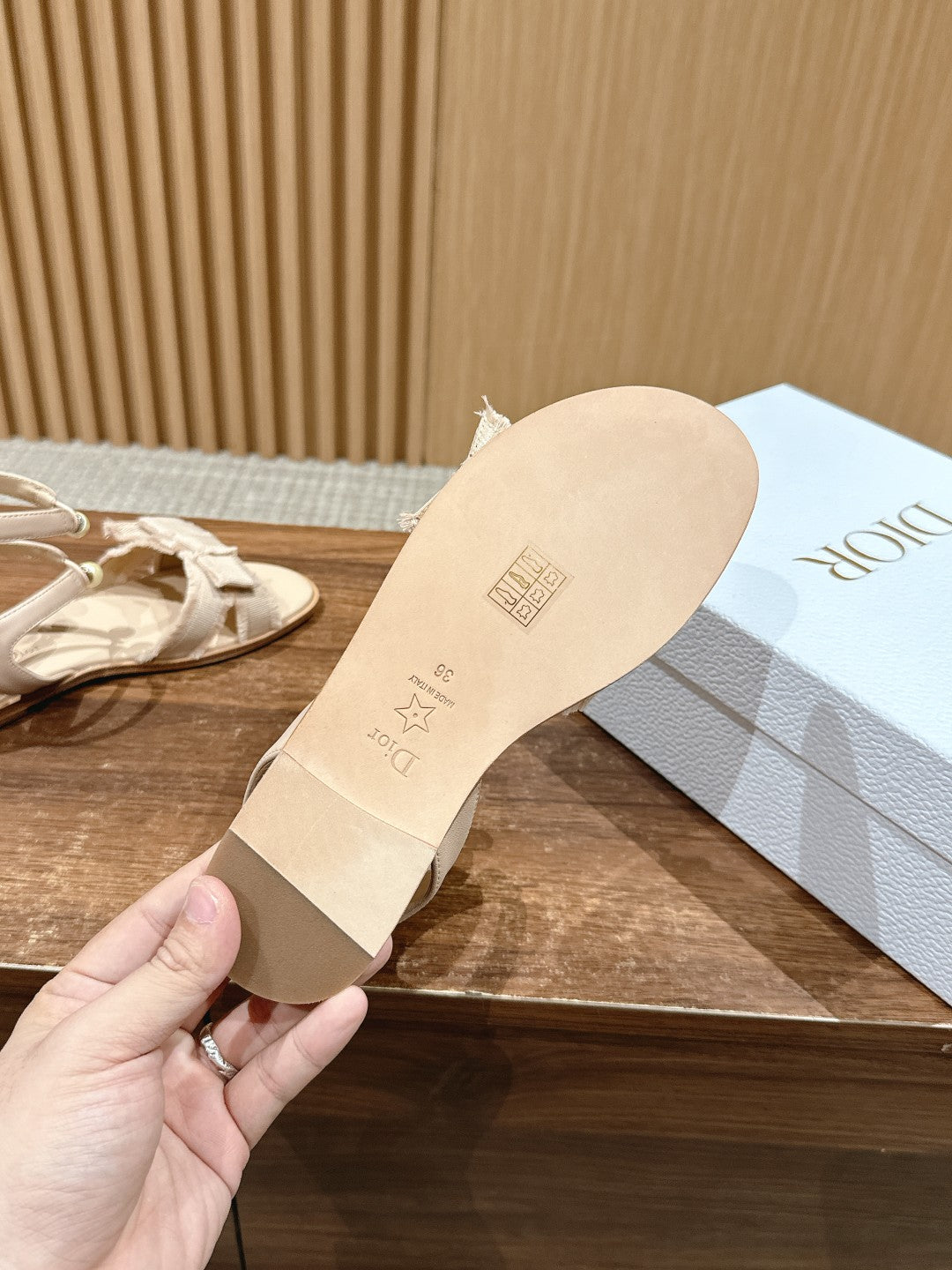 Dior Bow & Pearl Adiorable Pumps, Beige