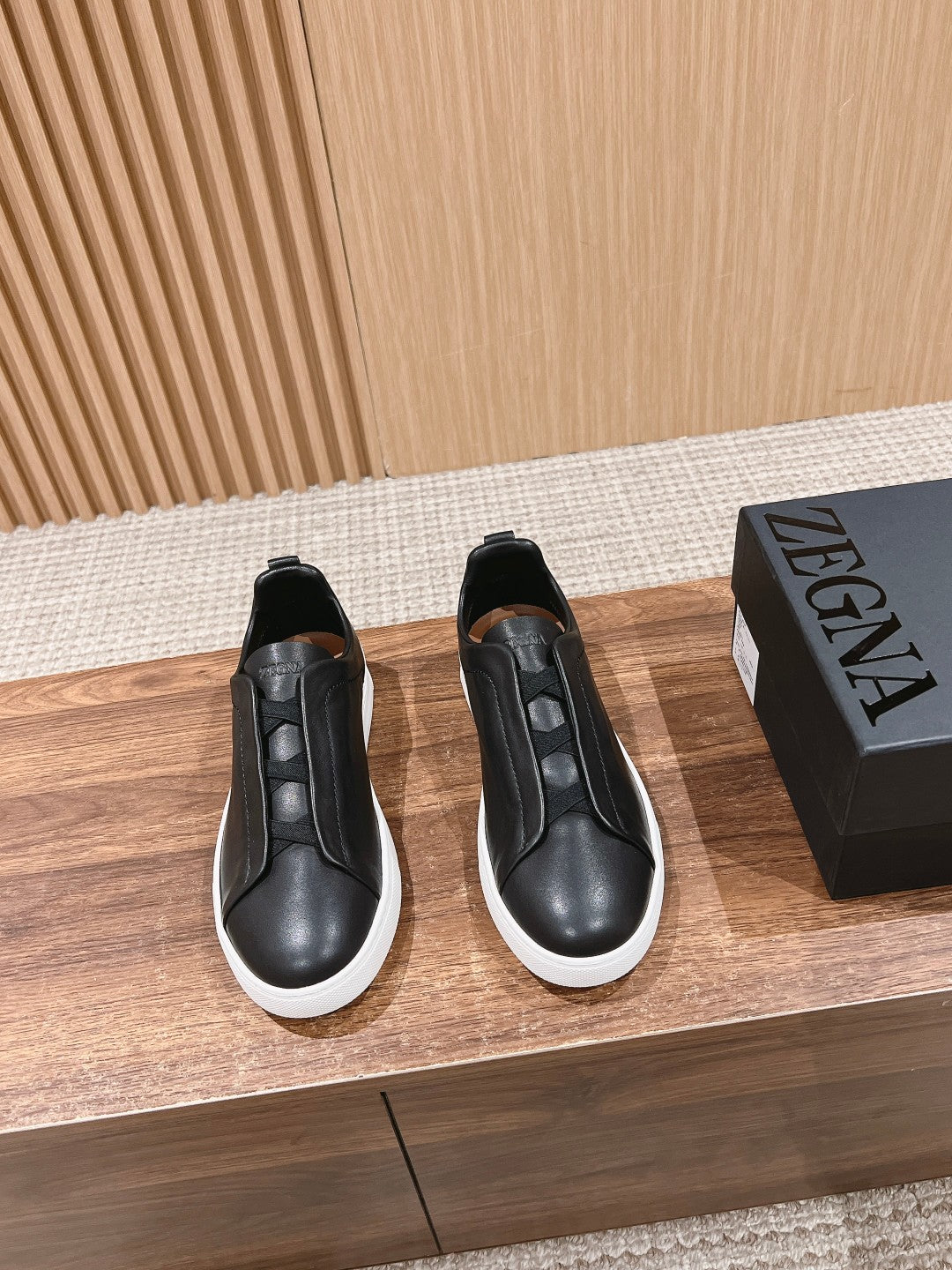 Ermenegildo Zegna Couture XXX Limited-Edition Men's Sneakers, Black