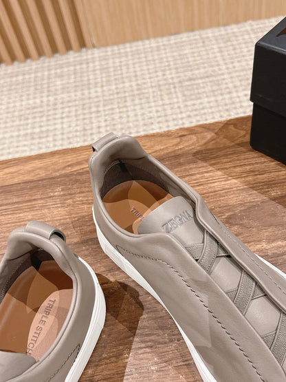 Ermenegildo Zegna Couture XXX Limited-Edition Men's Sneakers, Grey