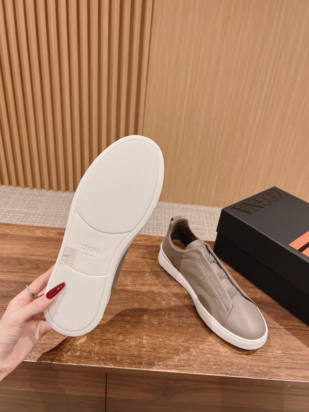 Ermenegildo Zegna Couture XXX Limited-Edition Men's Sneakers, Grey