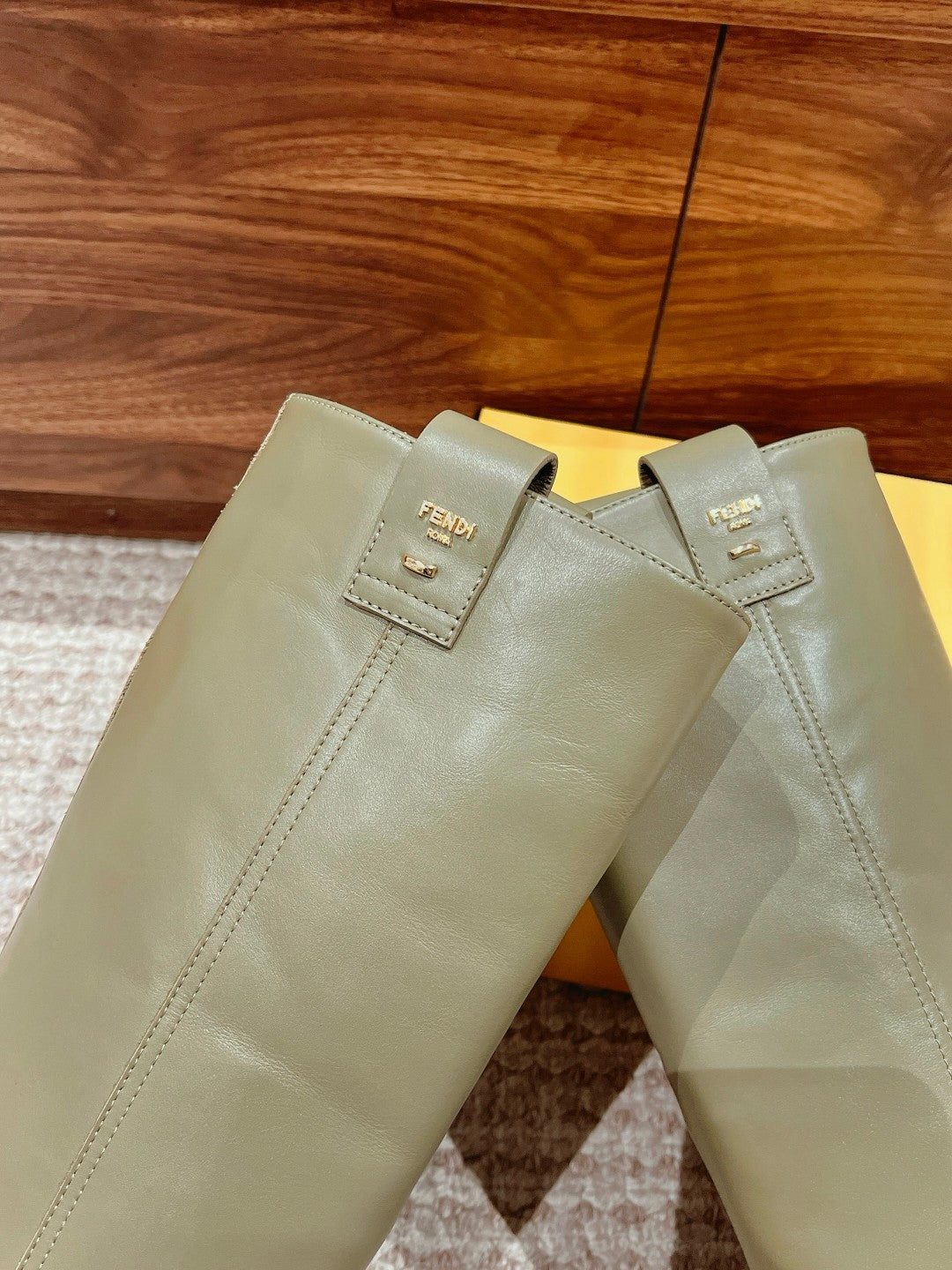 Fendi Fall/Winter Knee-High Boots, Green