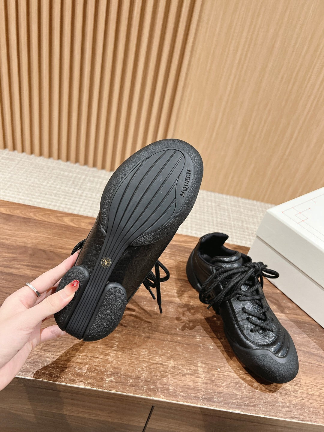 Alexander McQueen Flexion Sneakers, Black