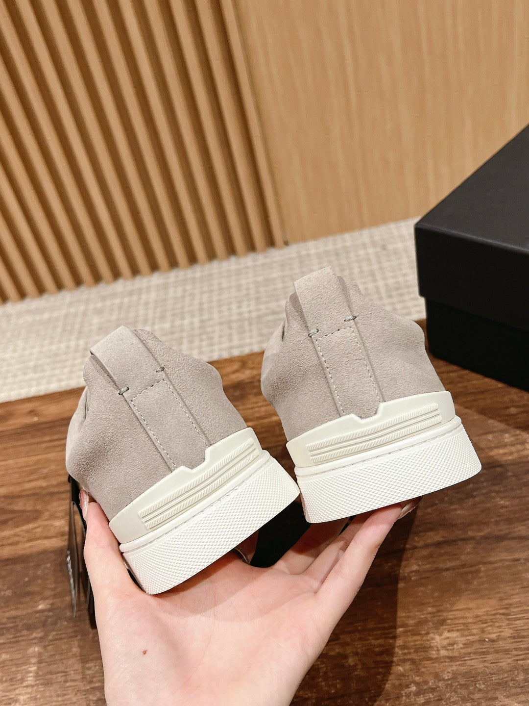 Ermenegildo Zegna Couture XXX Limited-Edition Men's Sneakers, Suede Beige