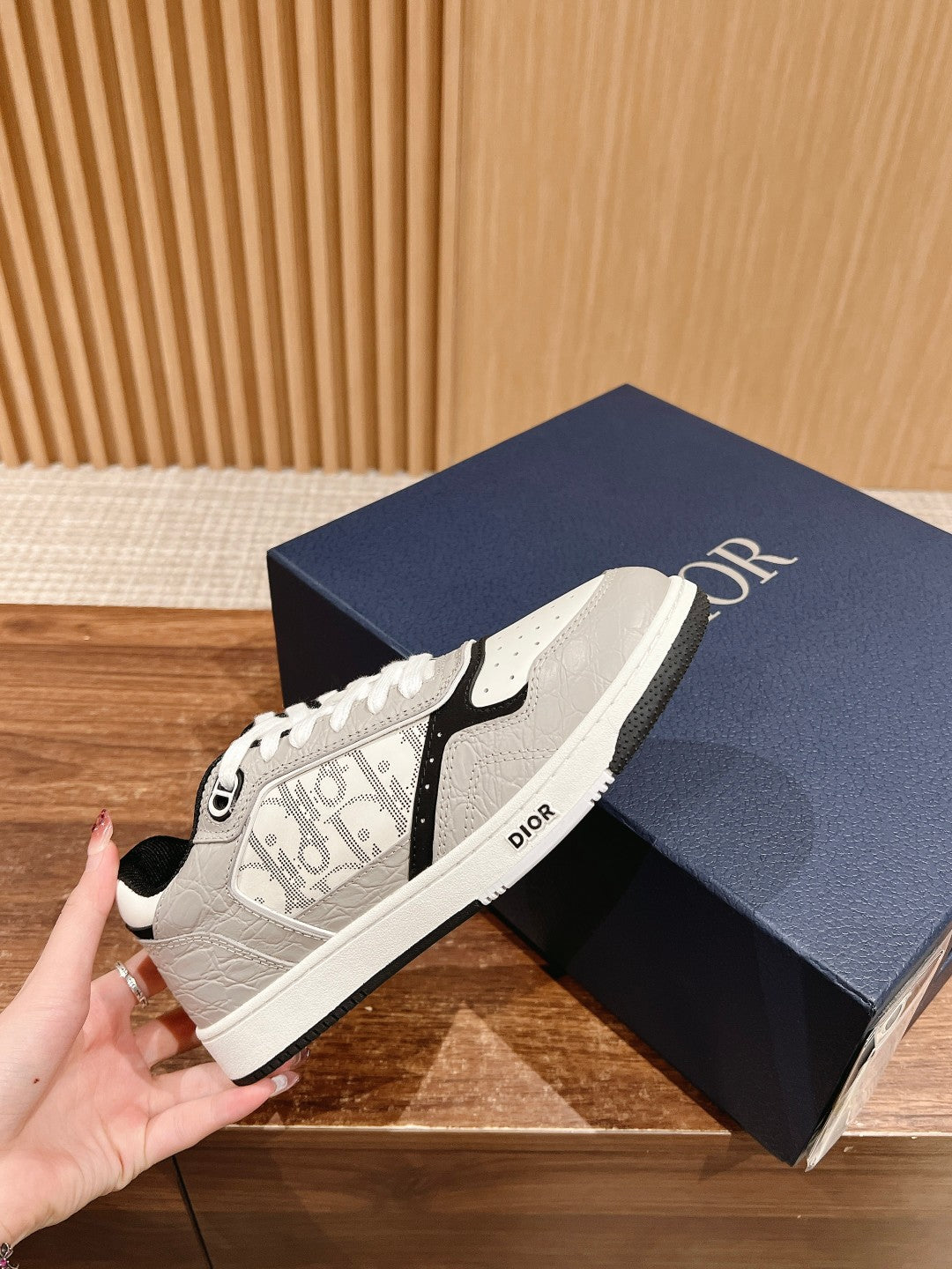 Dior B27# Jacquard Embroidery Craft Series, Low-Top Sneakers Series 16