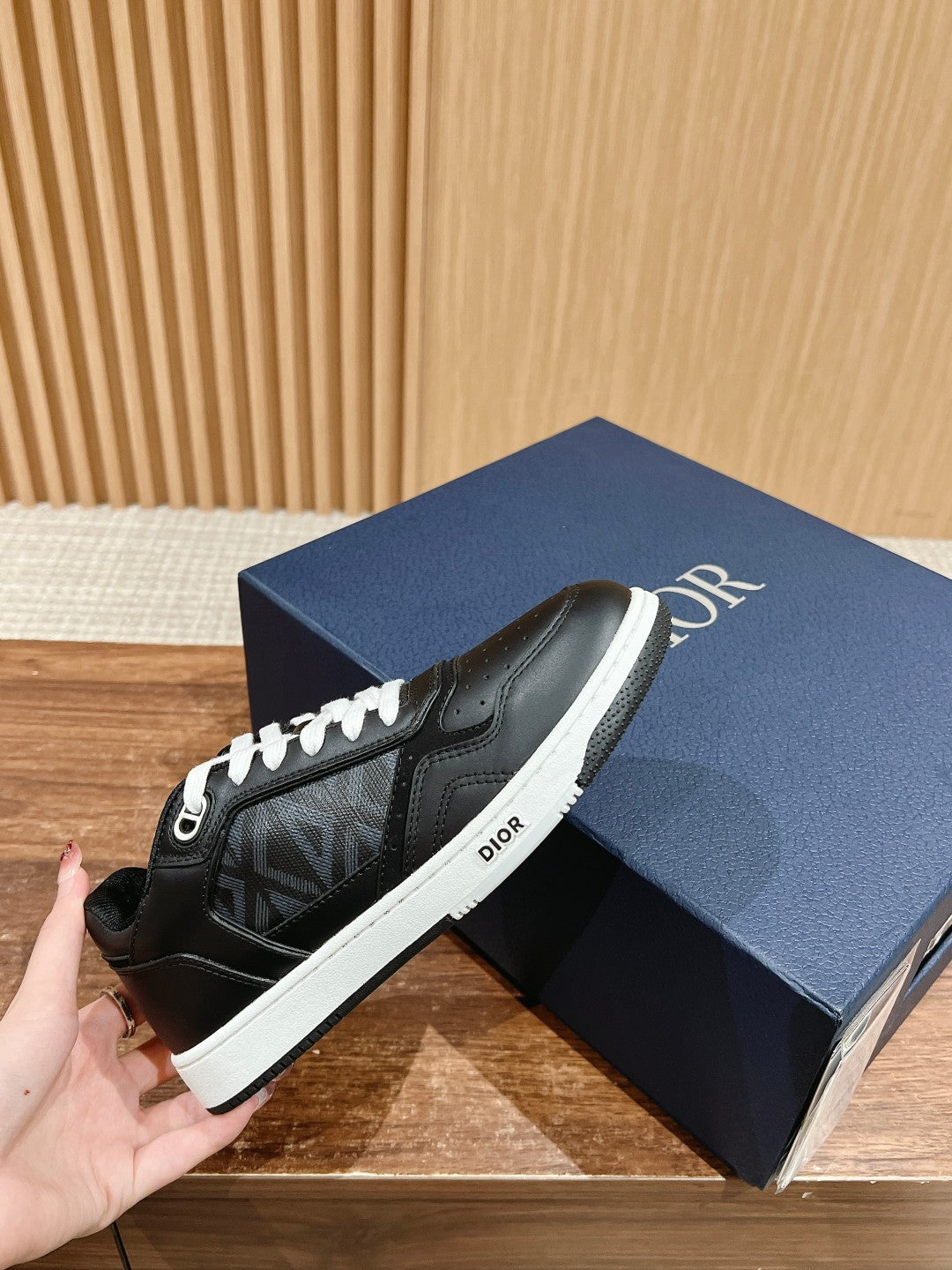 Dior B27# Jacquard Embroidery Craft Series, Low-Top Sneakers Series 19