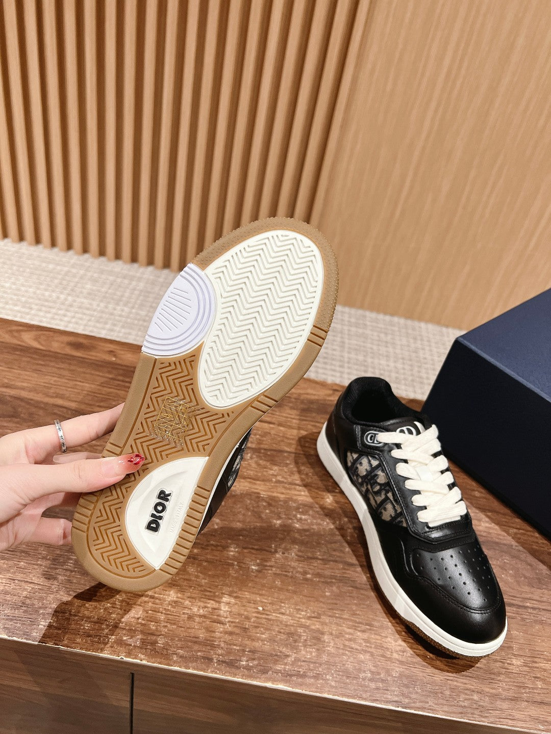 Dior B27# Jacquard Embroidery Craft Series, Low-Top Sneakers Series 07