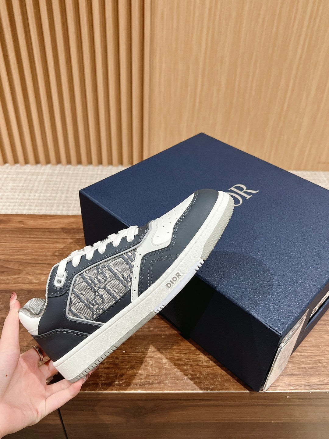 Dior B27# Jacquard Embroidery Craft Series, Low-Top Sneakers Series 06