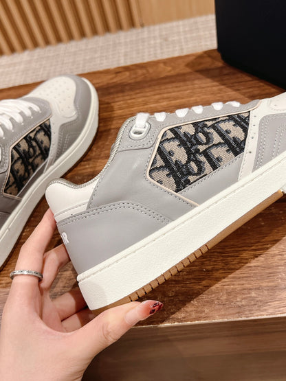 Dior B27# Jacquard Embroidery Craft Series, Low-Top Sneakers Series 04