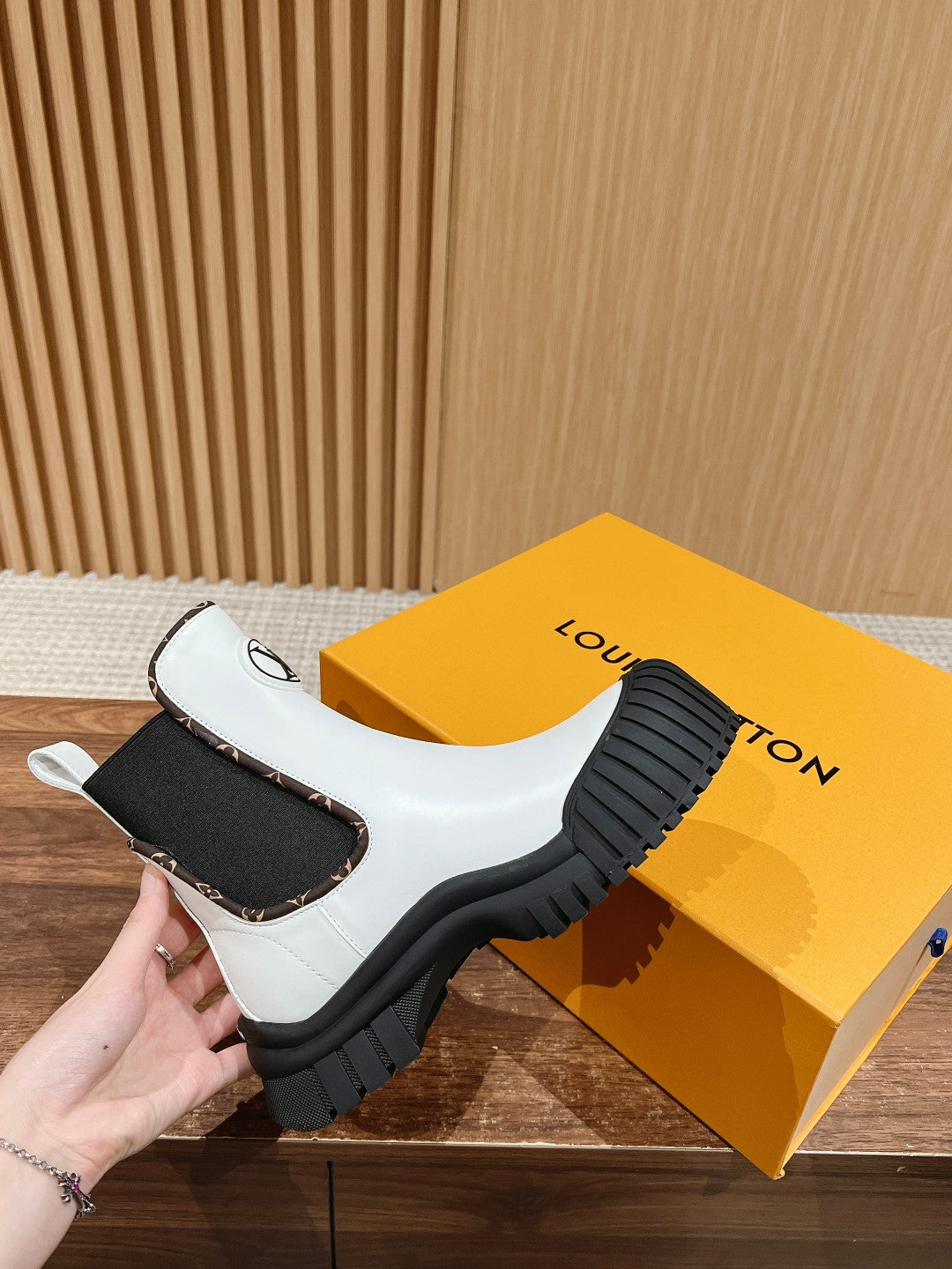 LV Ruby Ankle Boot, White