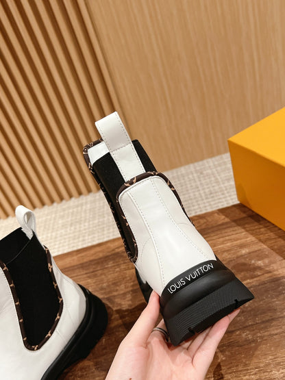 LV Ruby Ankle Boot, White