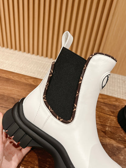 LV Ruby Ankle Boot, White