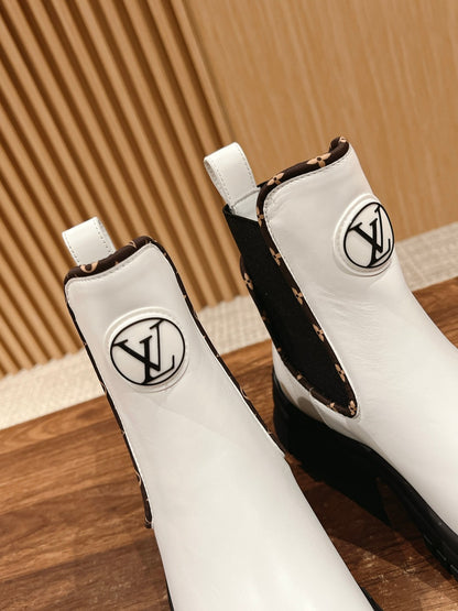 LV Ruby Ankle Boot, White