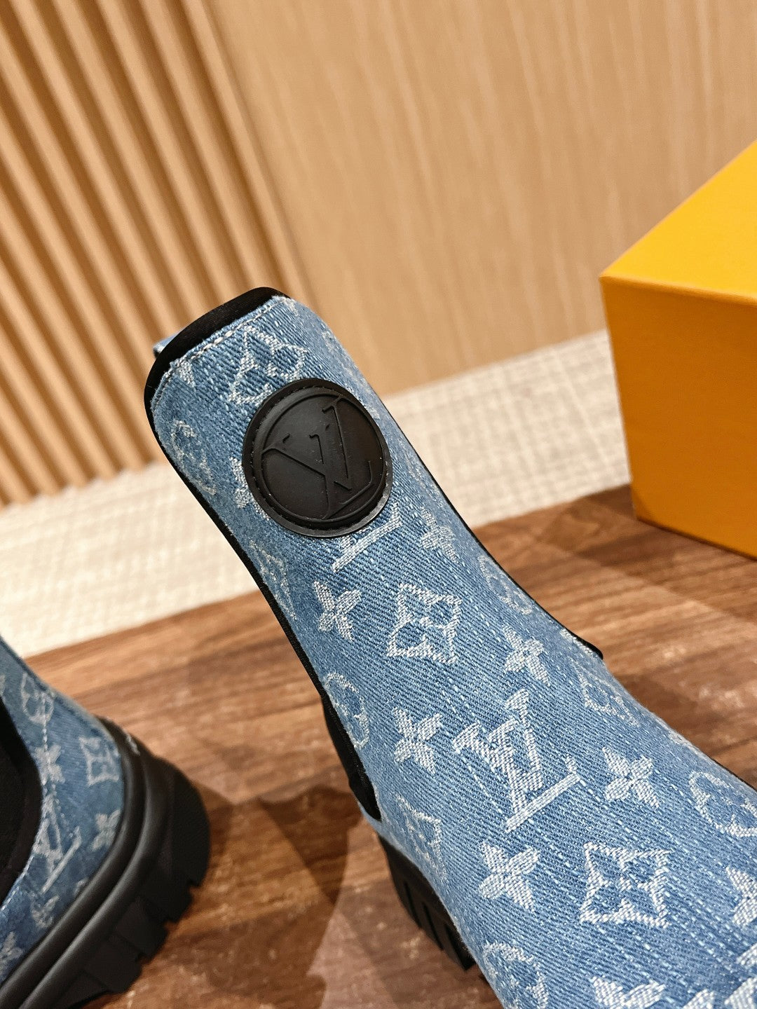 LV Ruby Ankle Boot, Blue Monogram