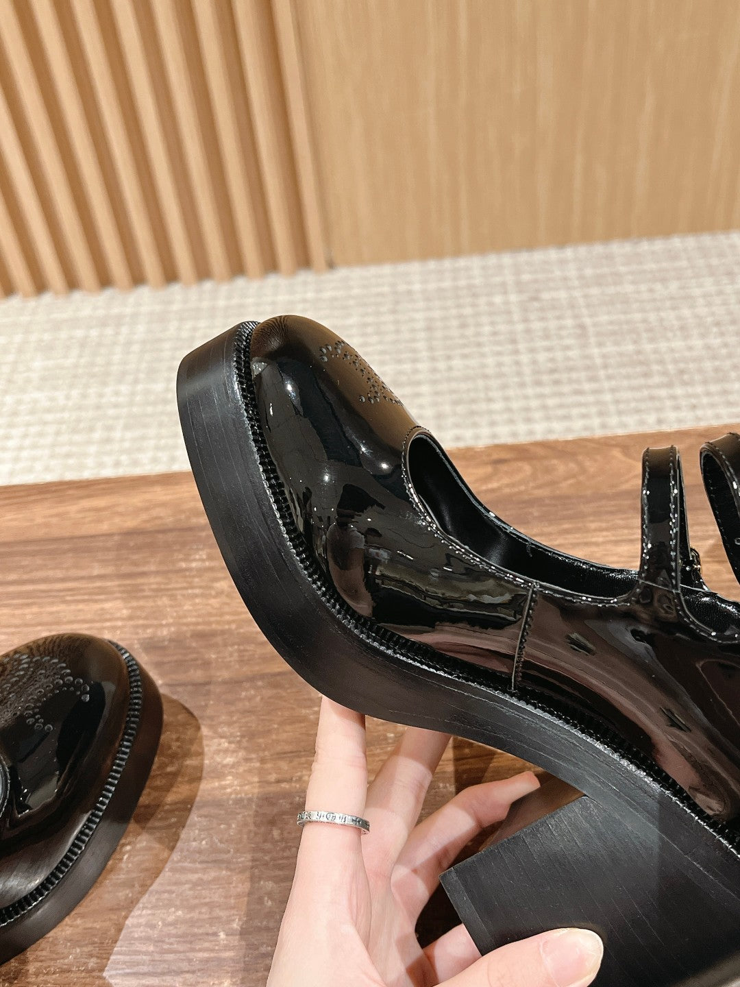 CELINE Block-Heeled Pumps, Black