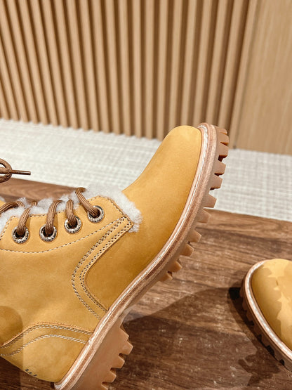 CELINE Classic Martin Boots – Big Yellow Boots, High-top