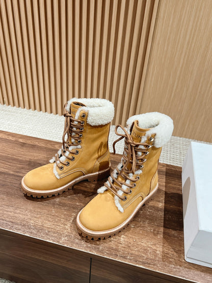 CELINE Classic Martin Boots – Big Yellow Boots, High-top