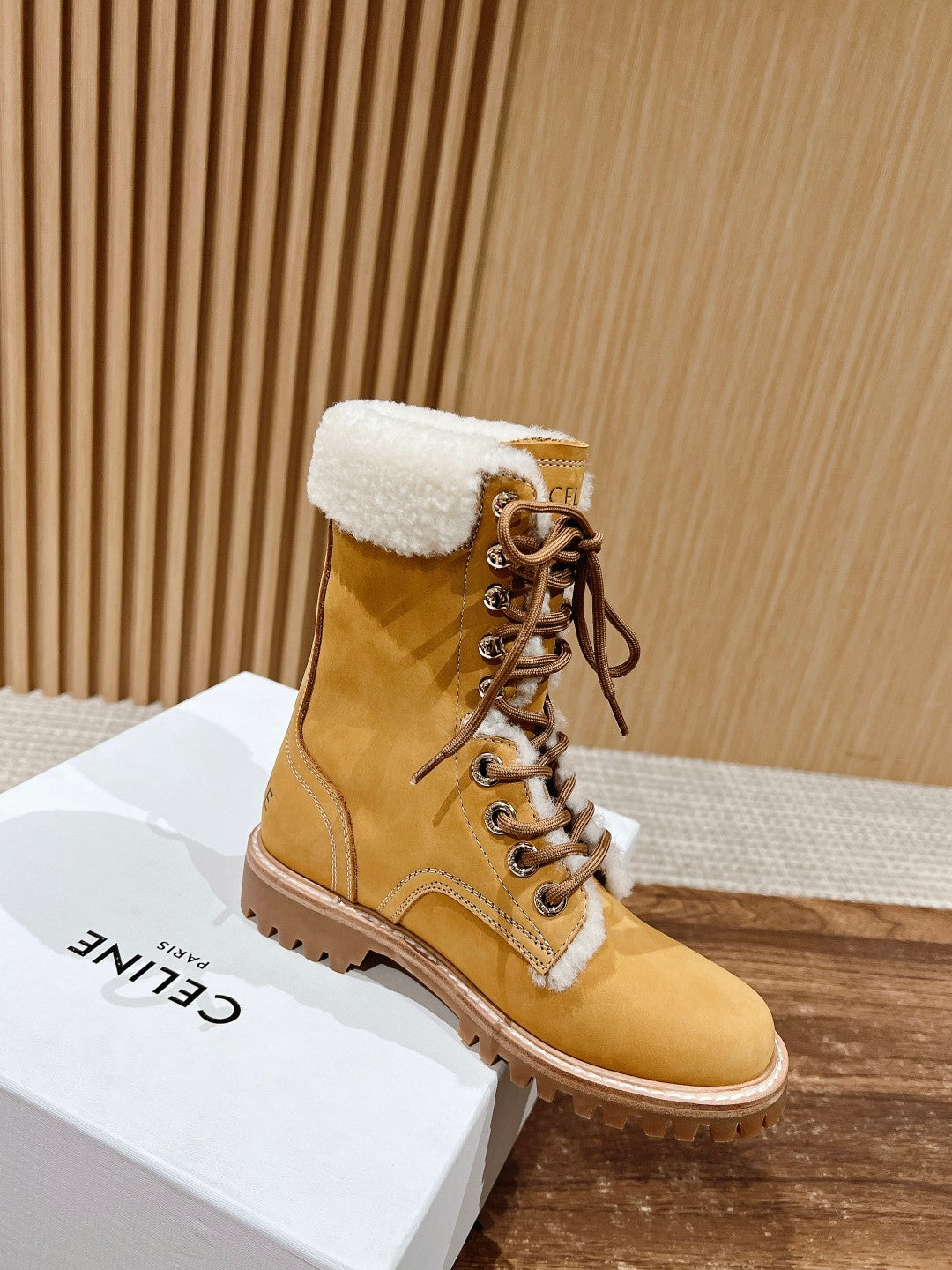 CELINE Classic Martin Boots – Big Yellow Boots, High-top