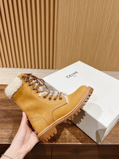 CELINE Classic Martin Boots – Big Yellow Boots, High-top