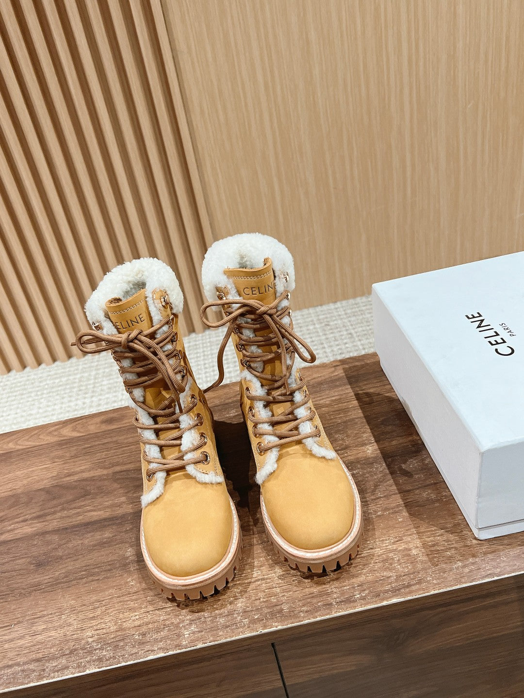 CELINE Classic Martin Boots – Big Yellow Boots, High-top