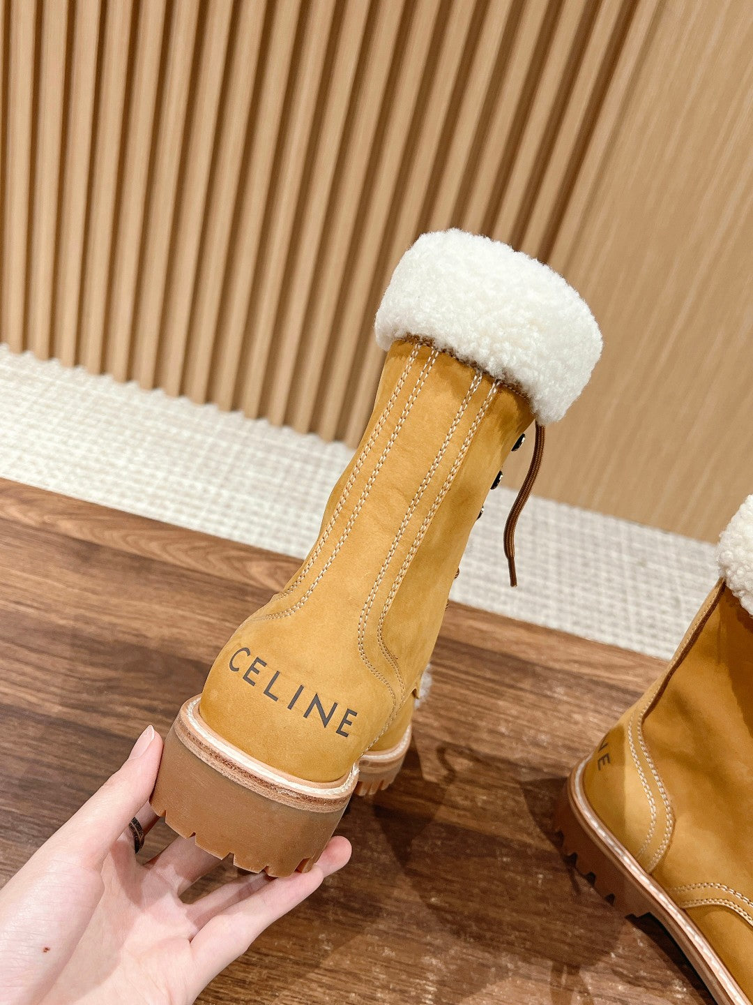 CELINE Classic Martin Boots – Big Yellow Boots, High-top