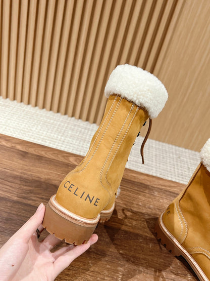 CELINE Classic Martin Boots – Big Yellow Boots, High-top