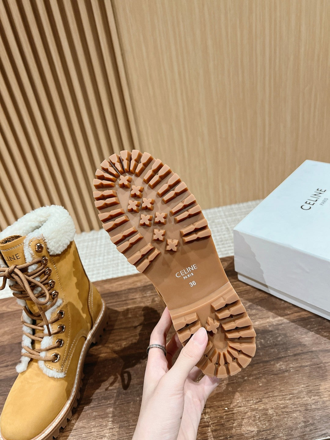 CELINE Classic Martin Boots – Big Yellow Boots, High-top