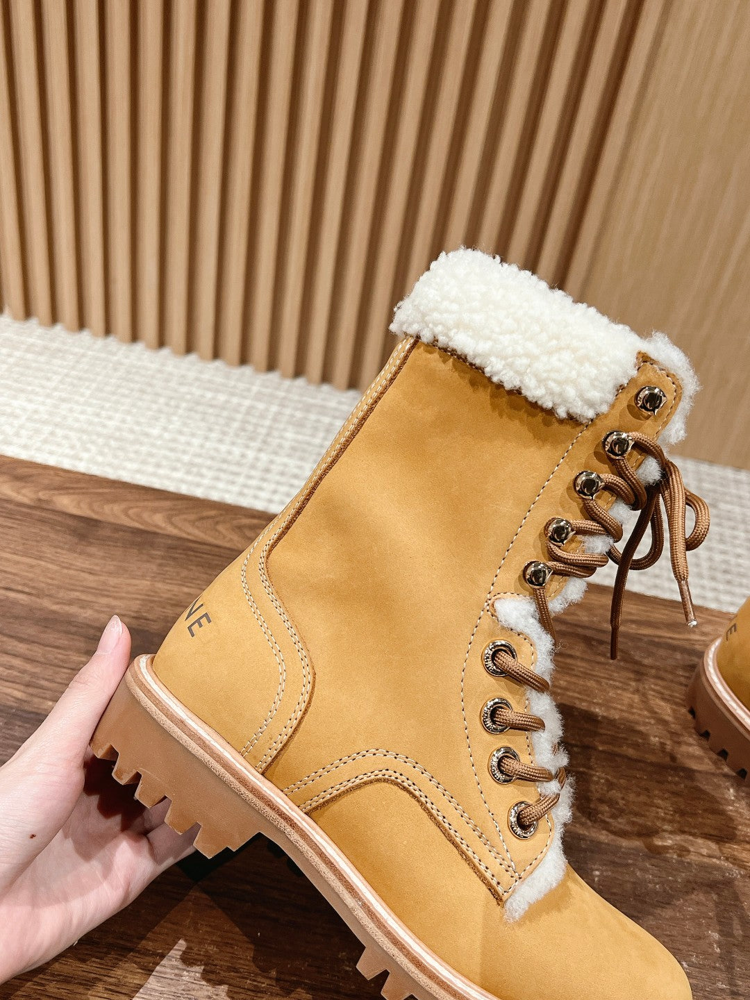 CELINE Classic Martin Boots – Big Yellow Boots, High-top