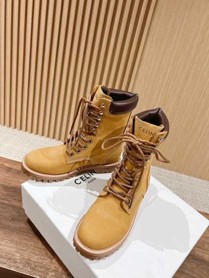 CELINE Classic Martin Boots – Big Yellow Boots, High-top New