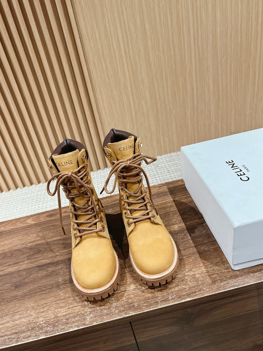 CELINE Classic Martin Boots – Big Yellow Boots, High-top New