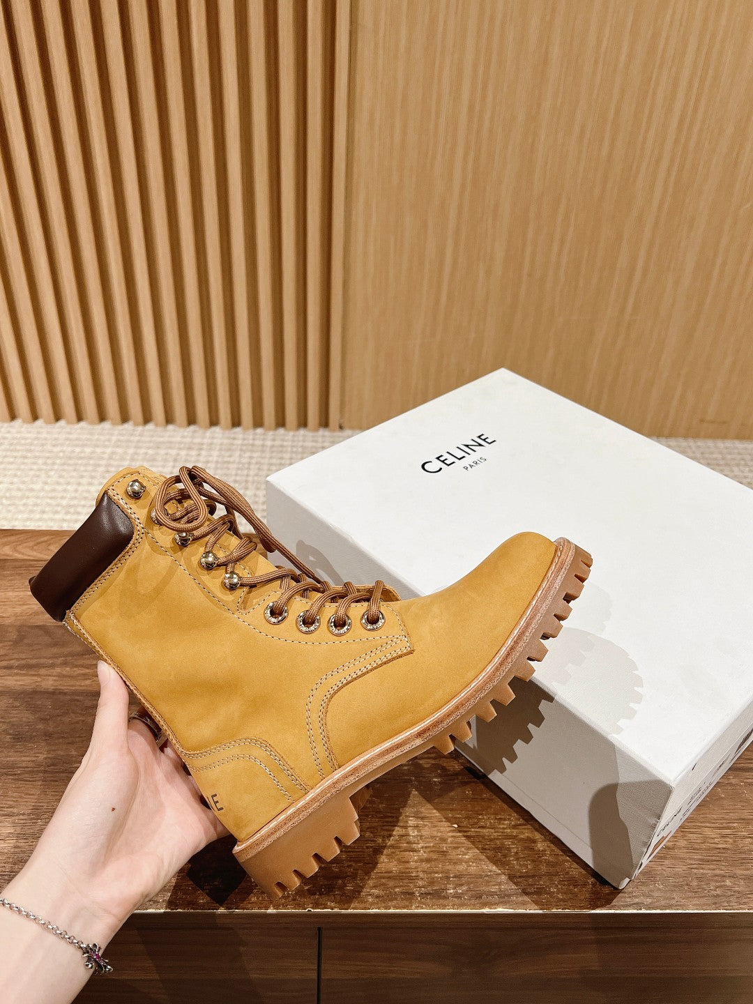 CELINE Classic Martin Boots – Big Yellow Boots, High-top New