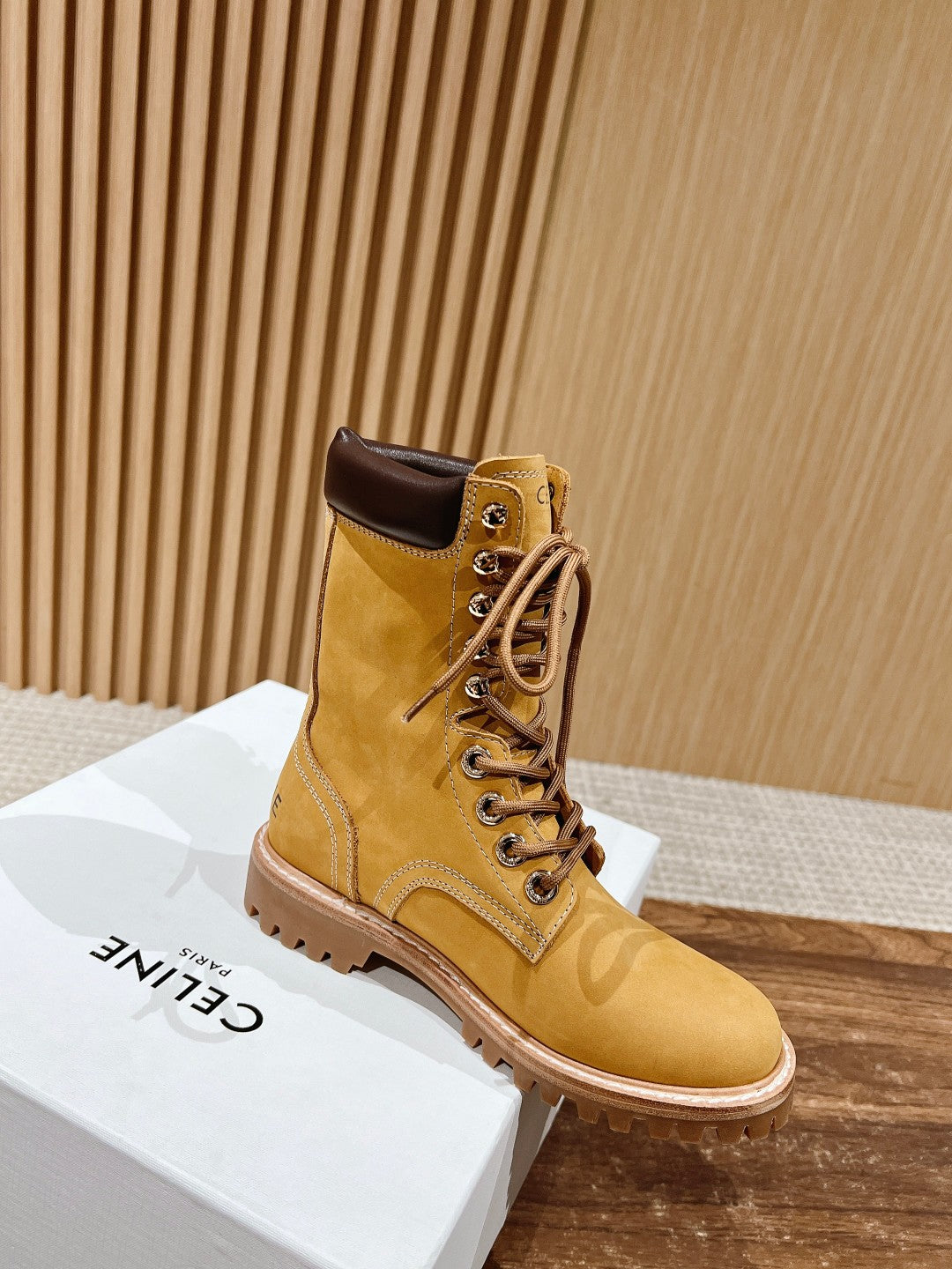 CELINE Classic Martin Boots – Big Yellow Boots, High-top New