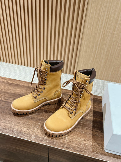 CELINE Classic Martin Boots – Big Yellow Boots, High-top New