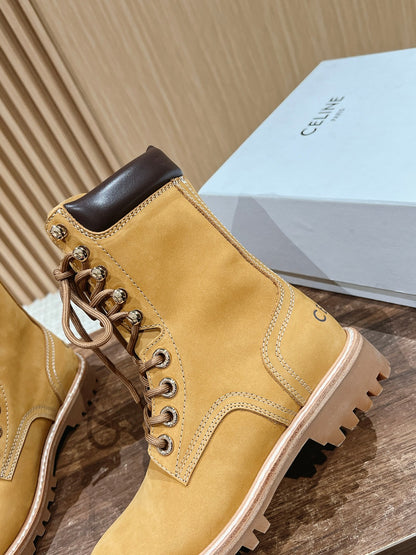 CELINE Classic Martin Boots – Big Yellow Boots, High-top New