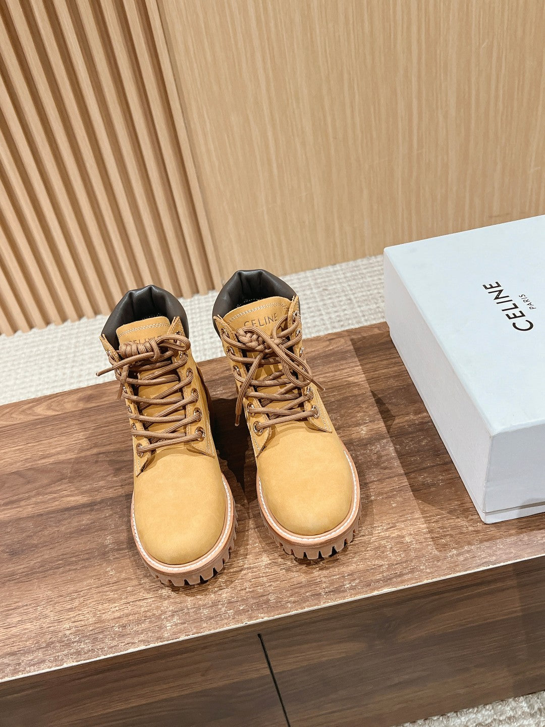 CELINE Classic Martin Boots – Big Yellow Boots, Mid-top