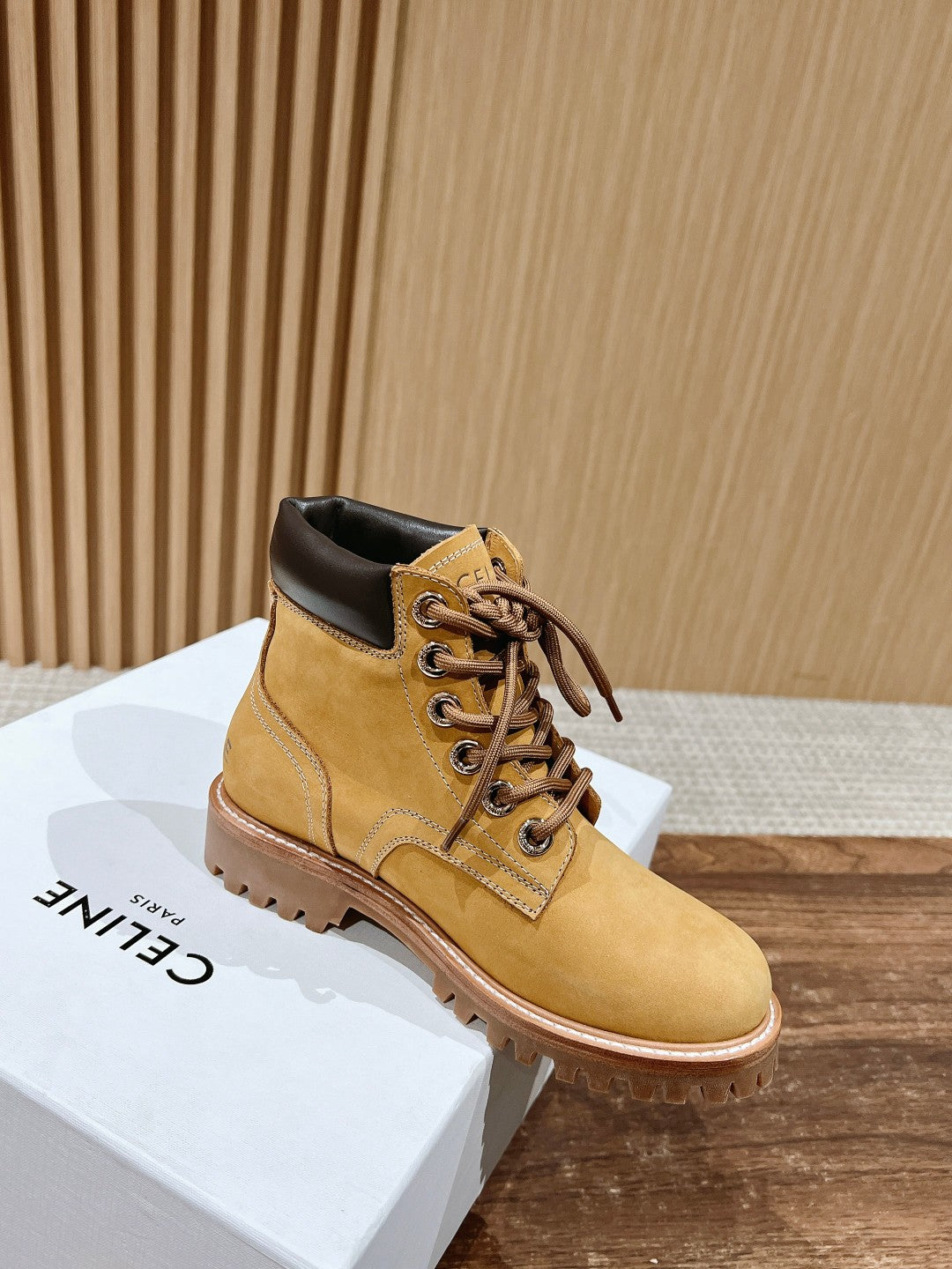 CELINE Classic Martin Boots – Big Yellow Boots, Mid-top