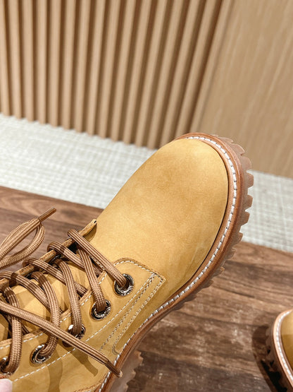 CELINE Classic Martin Boots – Big Yellow Boots, Mid-top