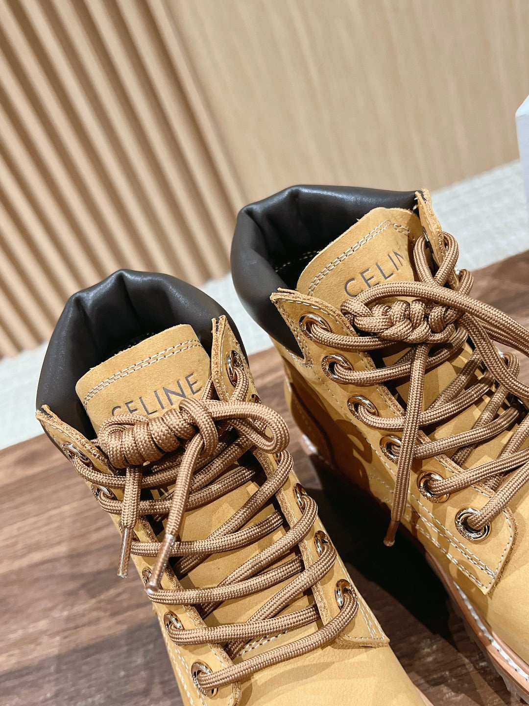 CELINE Classic Martin Boots – Big Yellow Boots, Mid-top