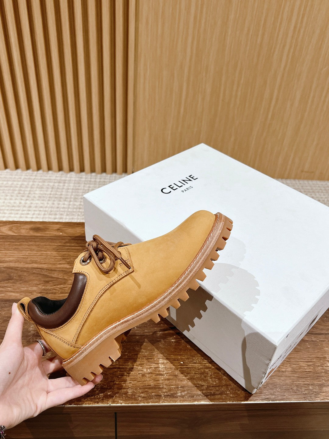 CELINE Classic Martin Boots – Big Yellow Boots, Low-top