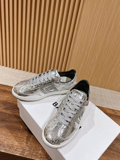 Balmain Forrest-Gump Running Sneaker, Silver