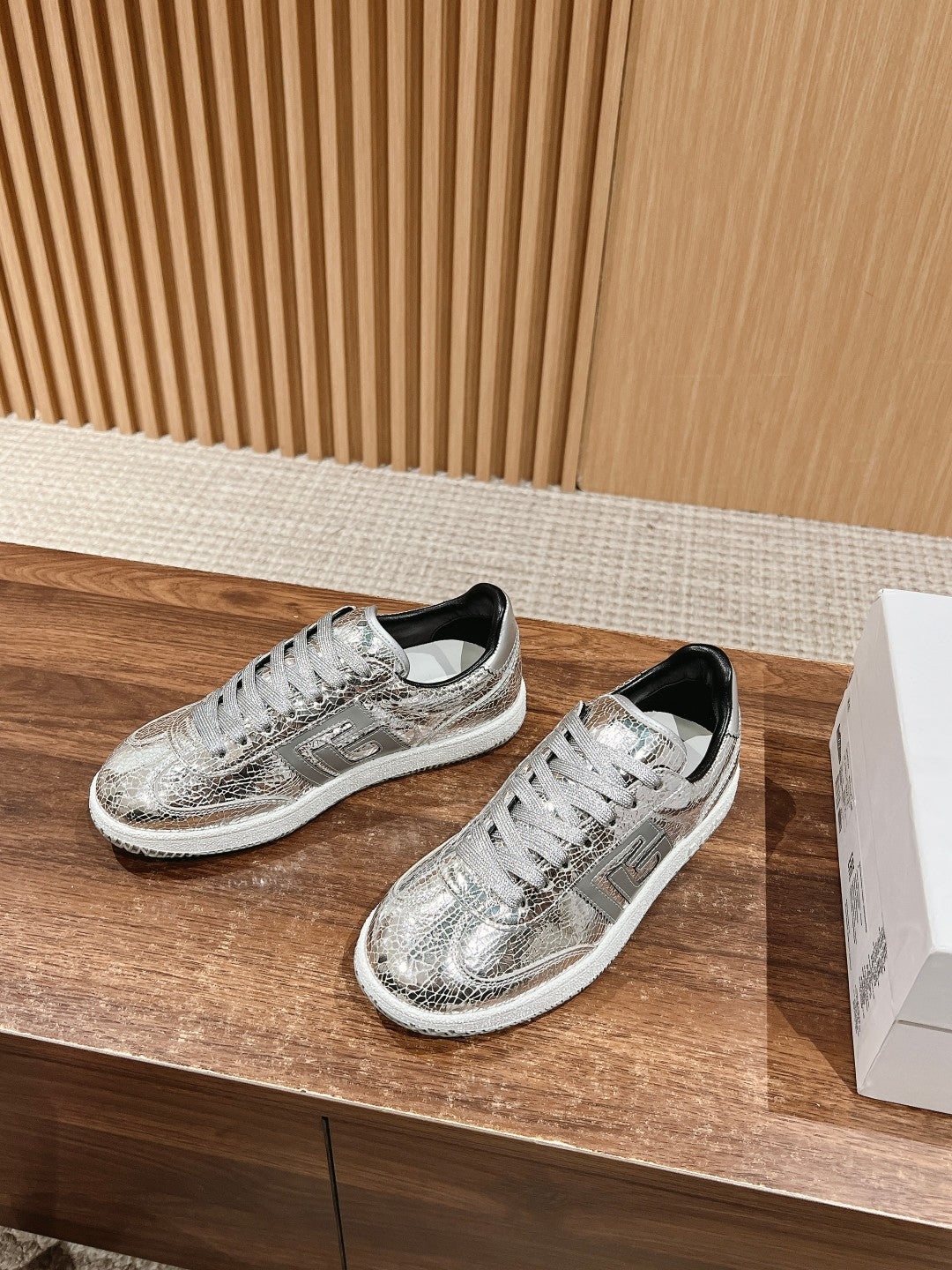 Balmain Forrest-Gump Running Sneaker, Silver