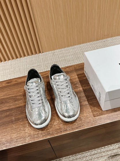 Balmain Forrest-Gump Running Sneaker, Silver