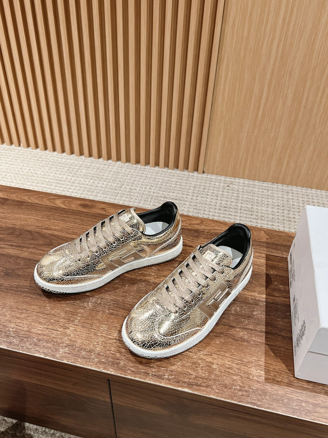 Balmain Forrest-Gump Running Sneaker, Gold