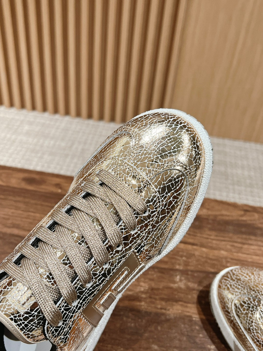 Balmain Forrest-Gump Running Sneaker, Gold