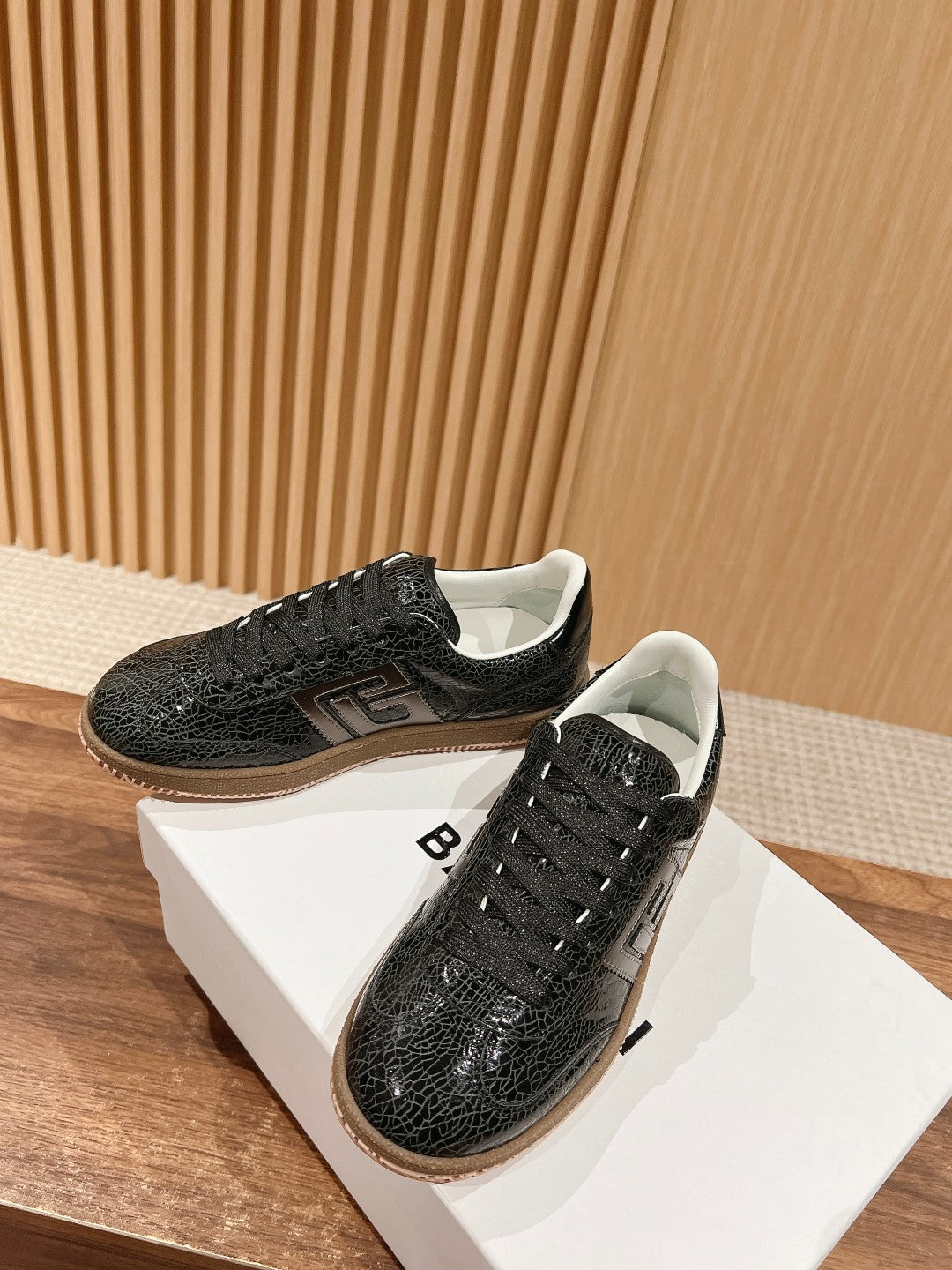 Balmain Forrest-Gump Running Sneaker, Black