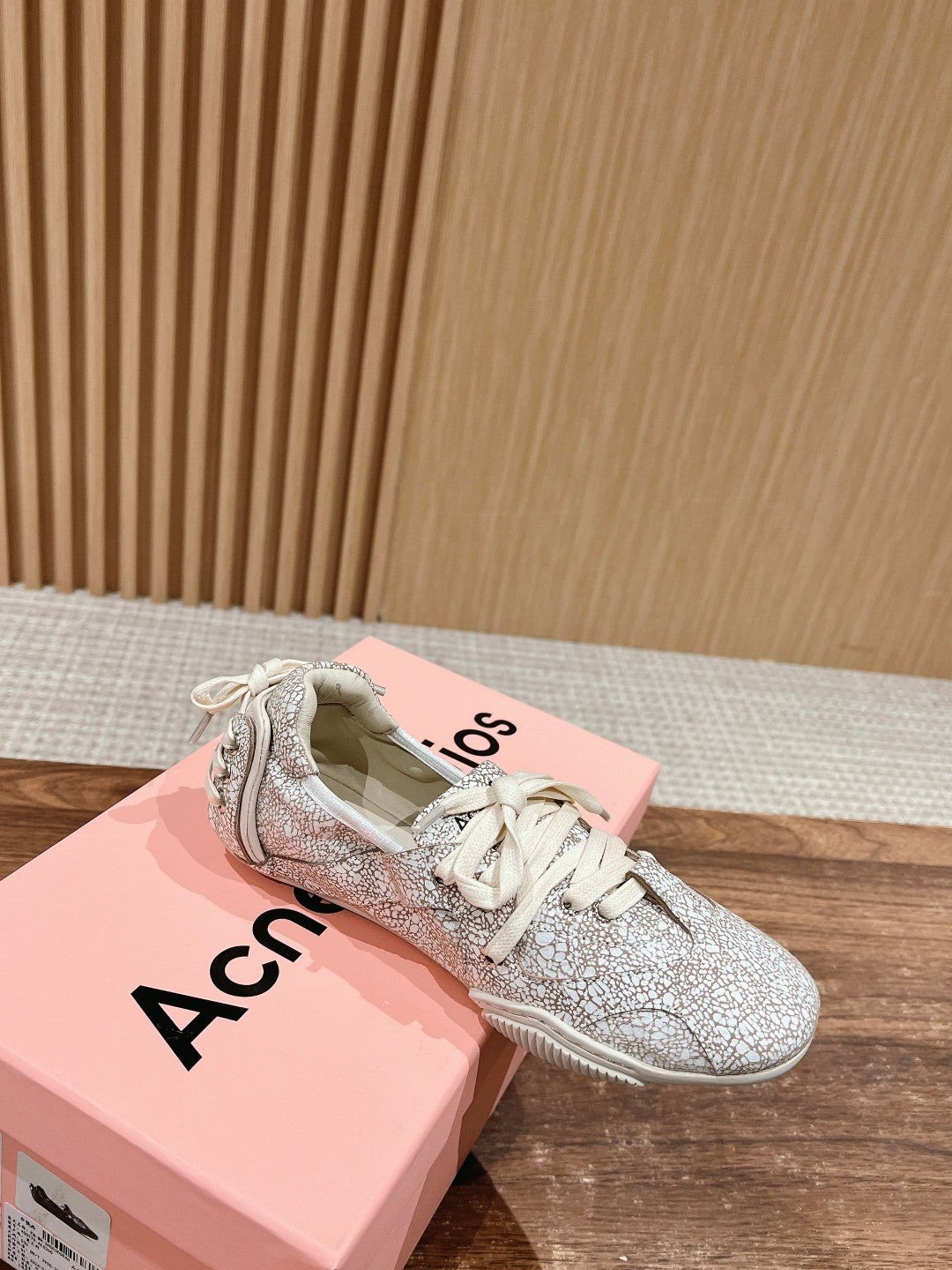 Acne Studios new ballet-inspired Sneakers, Flecked Brown