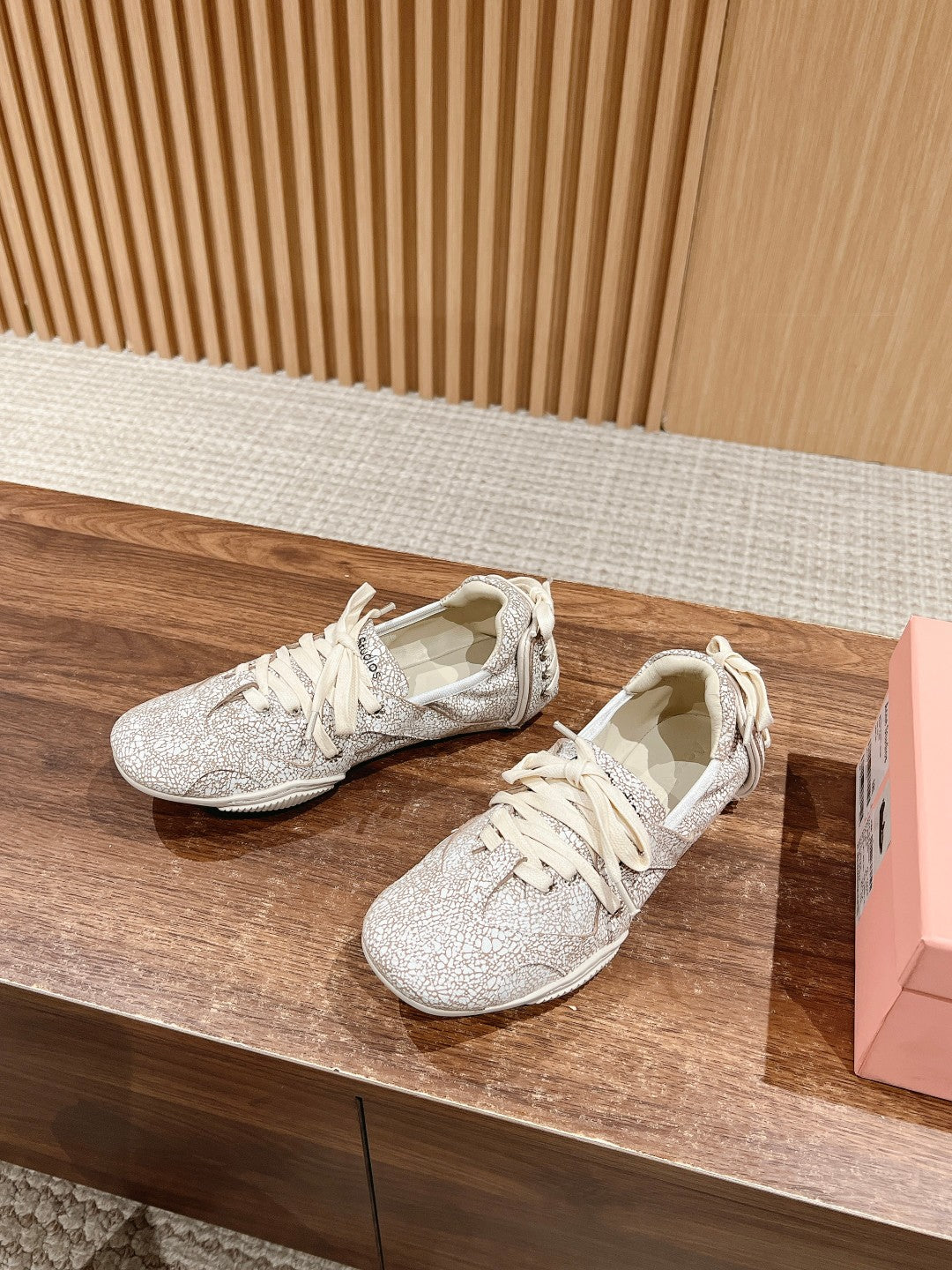Acne Studios new ballet-inspired Sneakers, Flecked Brown