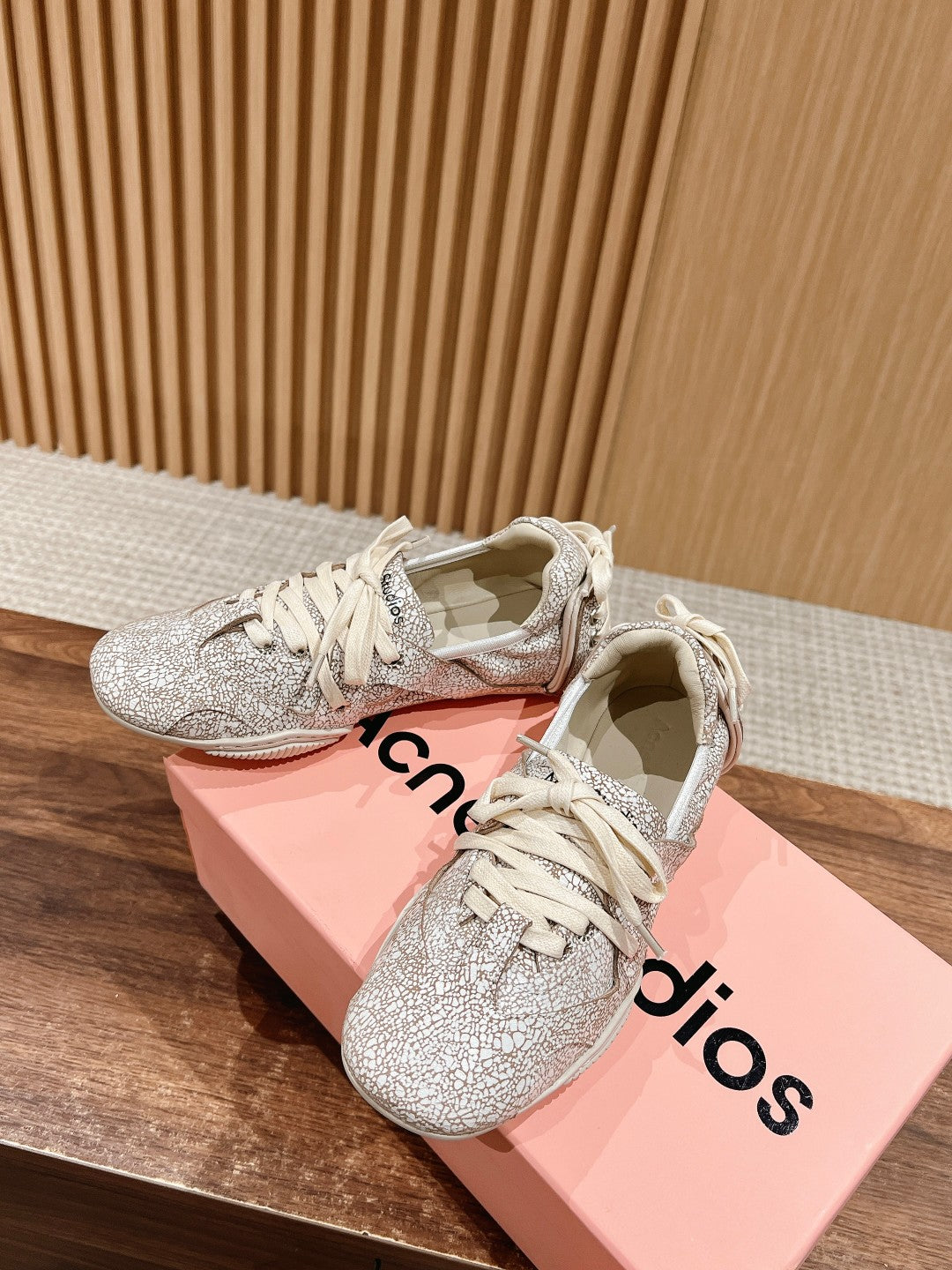 Acne Studios new ballet-inspired Sneakers, Flecked Brown