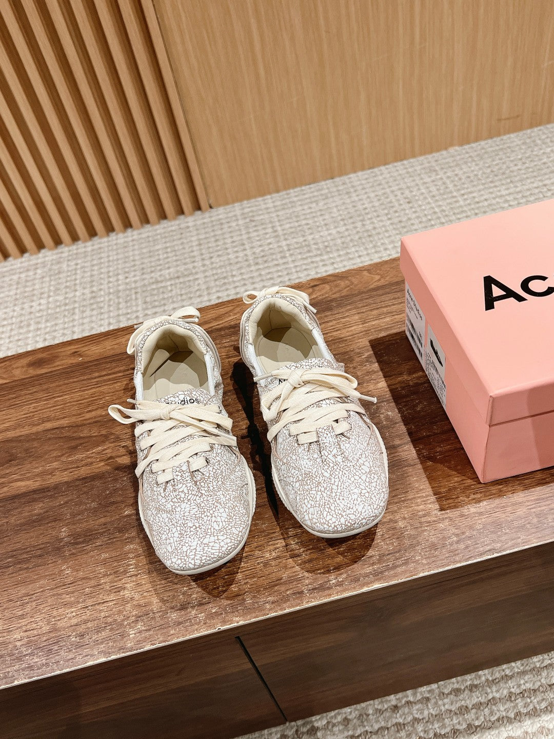 Acne Studios new ballet-inspired Sneakers, Flecked Brown